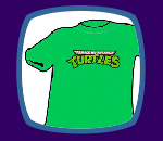 Teenage Mutant Ninja Turtles logo t-Shirt in green.